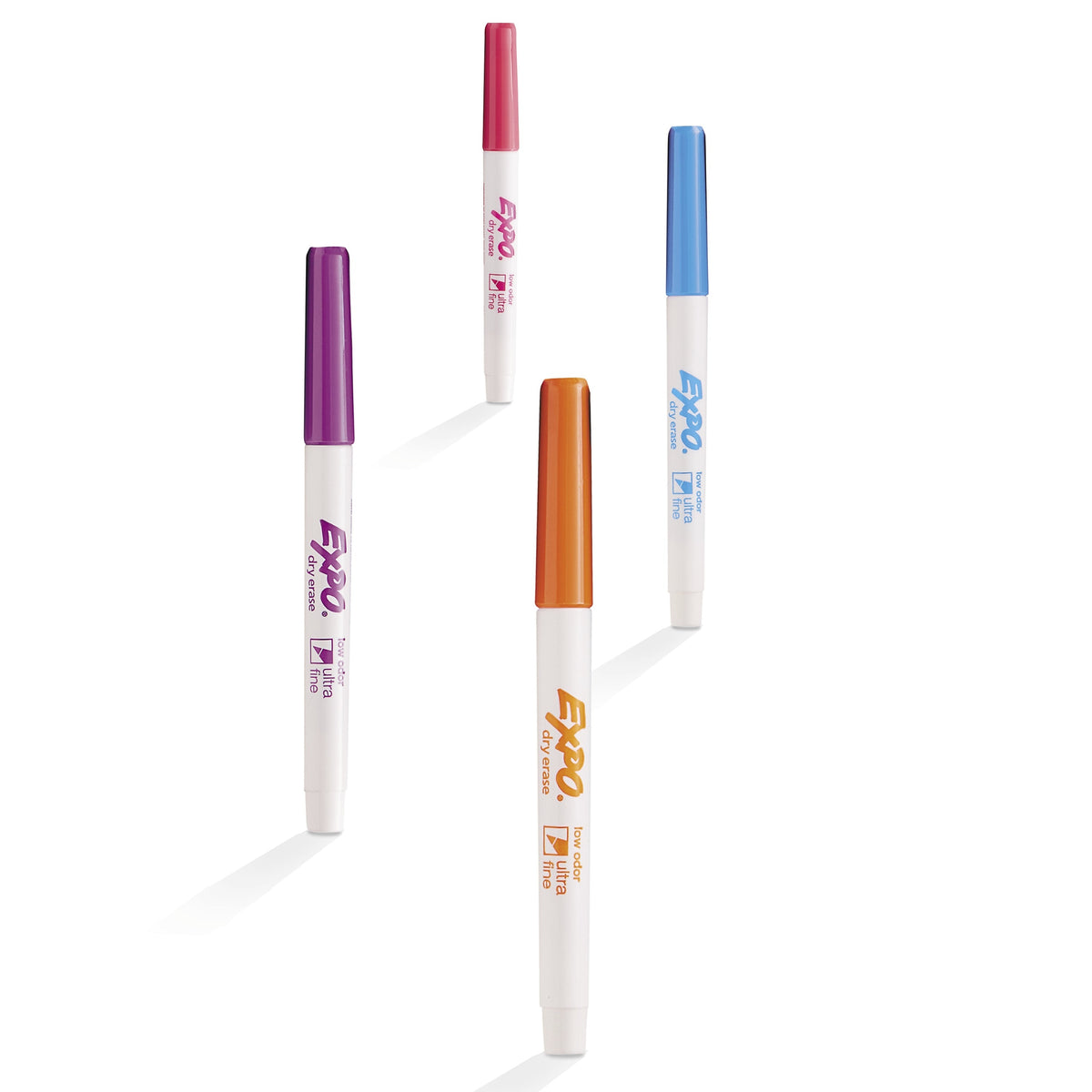 Expo Dry Erase Markers, Ultra Fine Tip, Assorted, 4/Pack