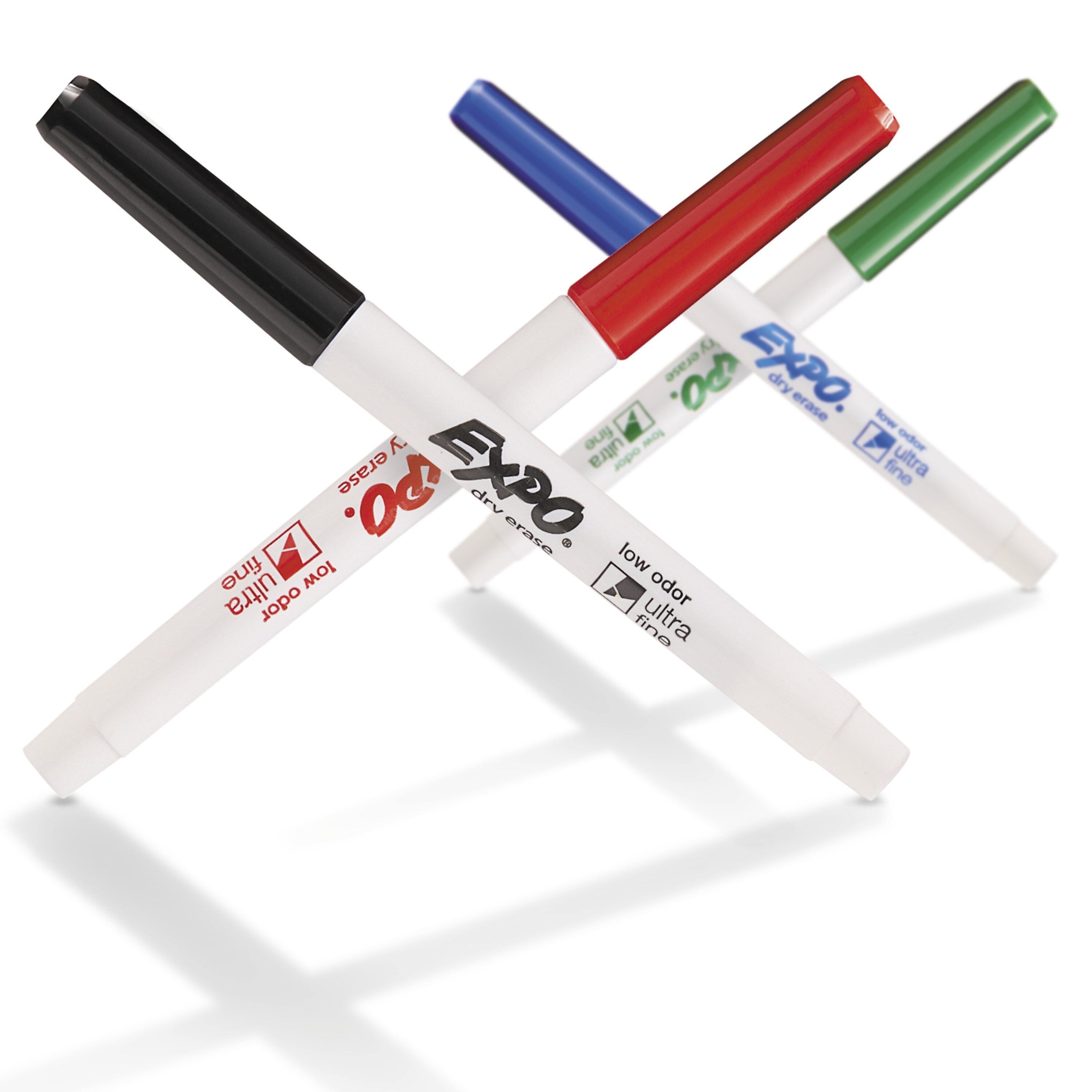 Expo Dry Erase Markers, Ultra Fine Tip, Assorted, 4/Pack
