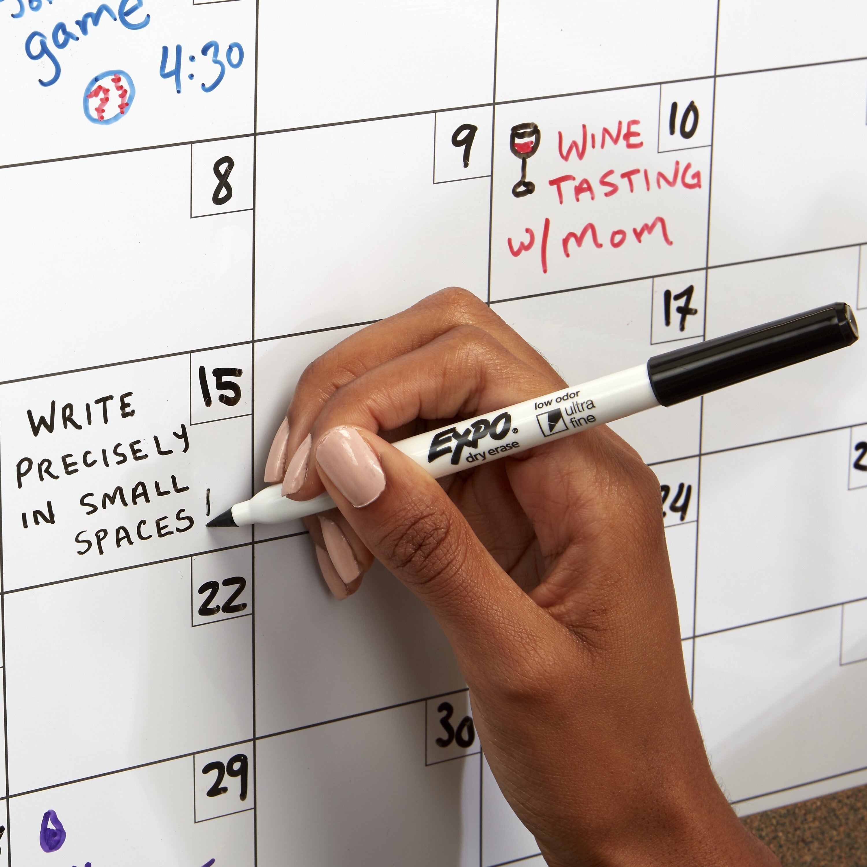 Expo Dry Erase Markers, Ultra Fine Tip, Assorted, 8/Pack