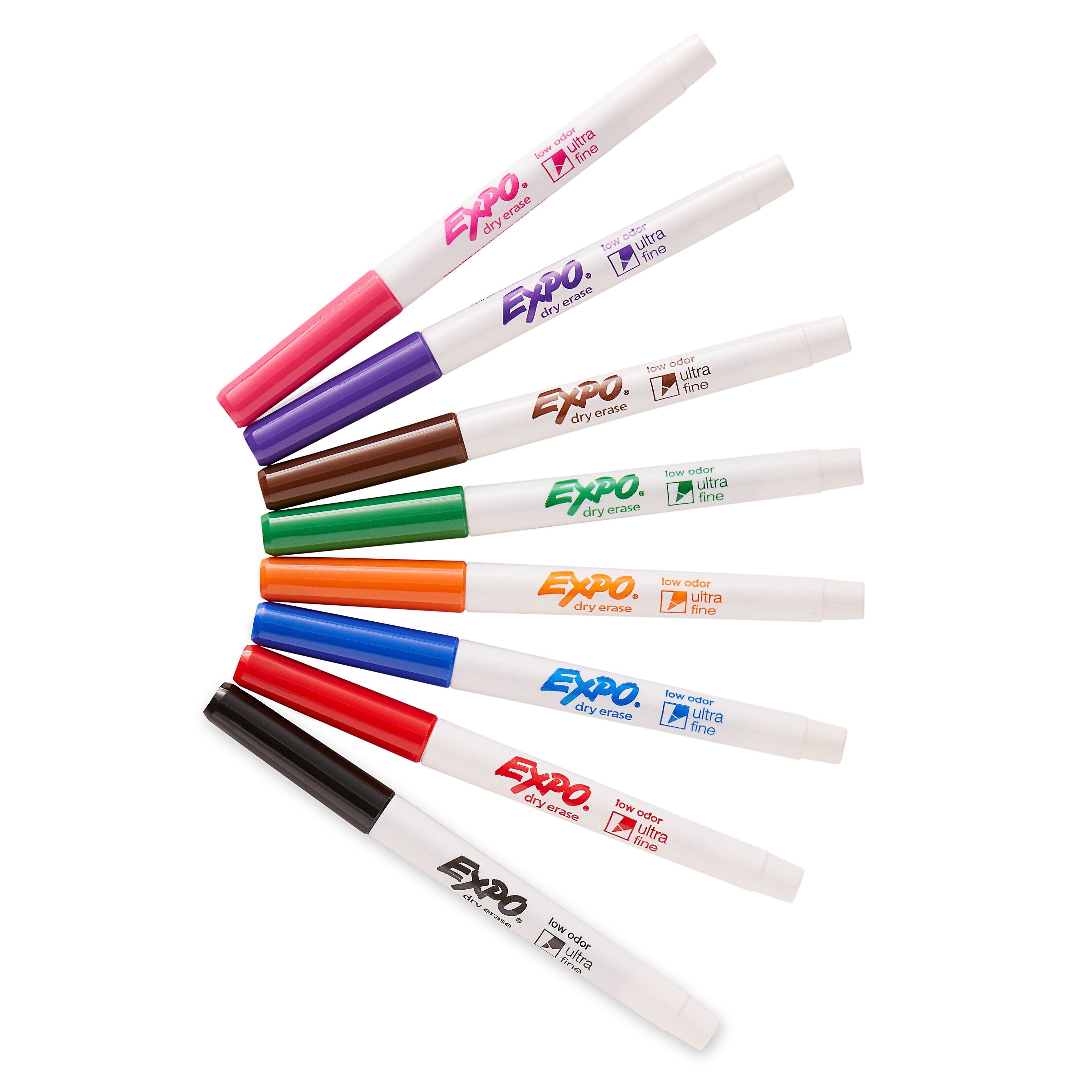 Expo Dry Erase Markers, Ultra Fine Tip, Assorted, 8/Pack