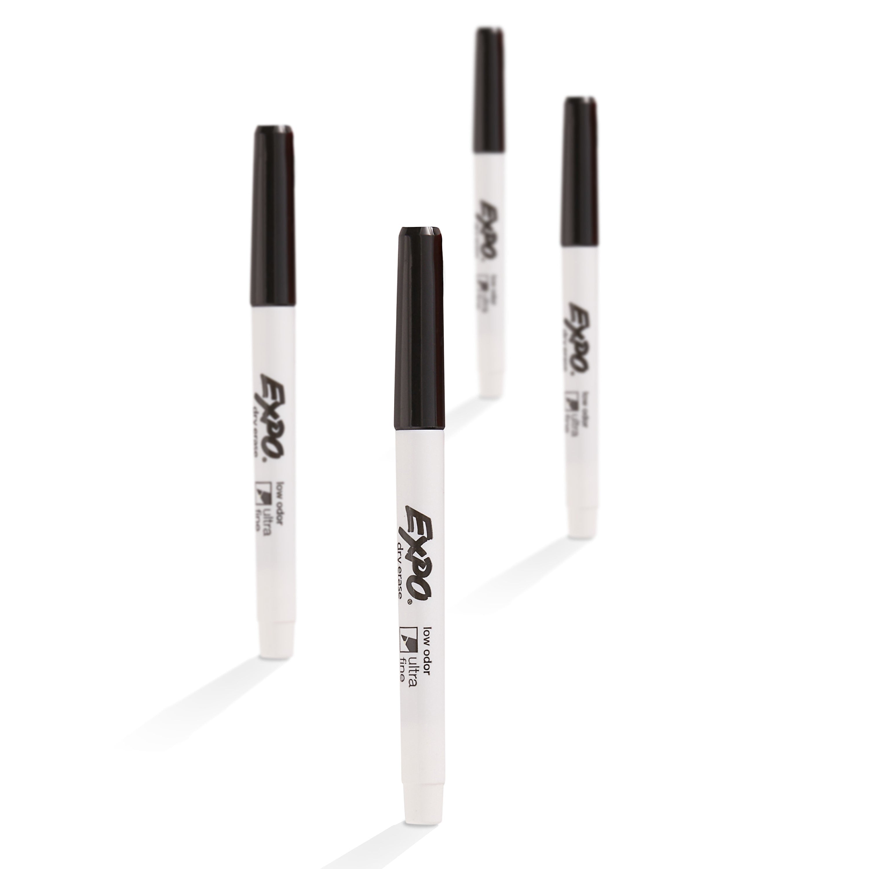Expo Dry Erase Markers, Ultra Fine Tip, Black, 12/Pack