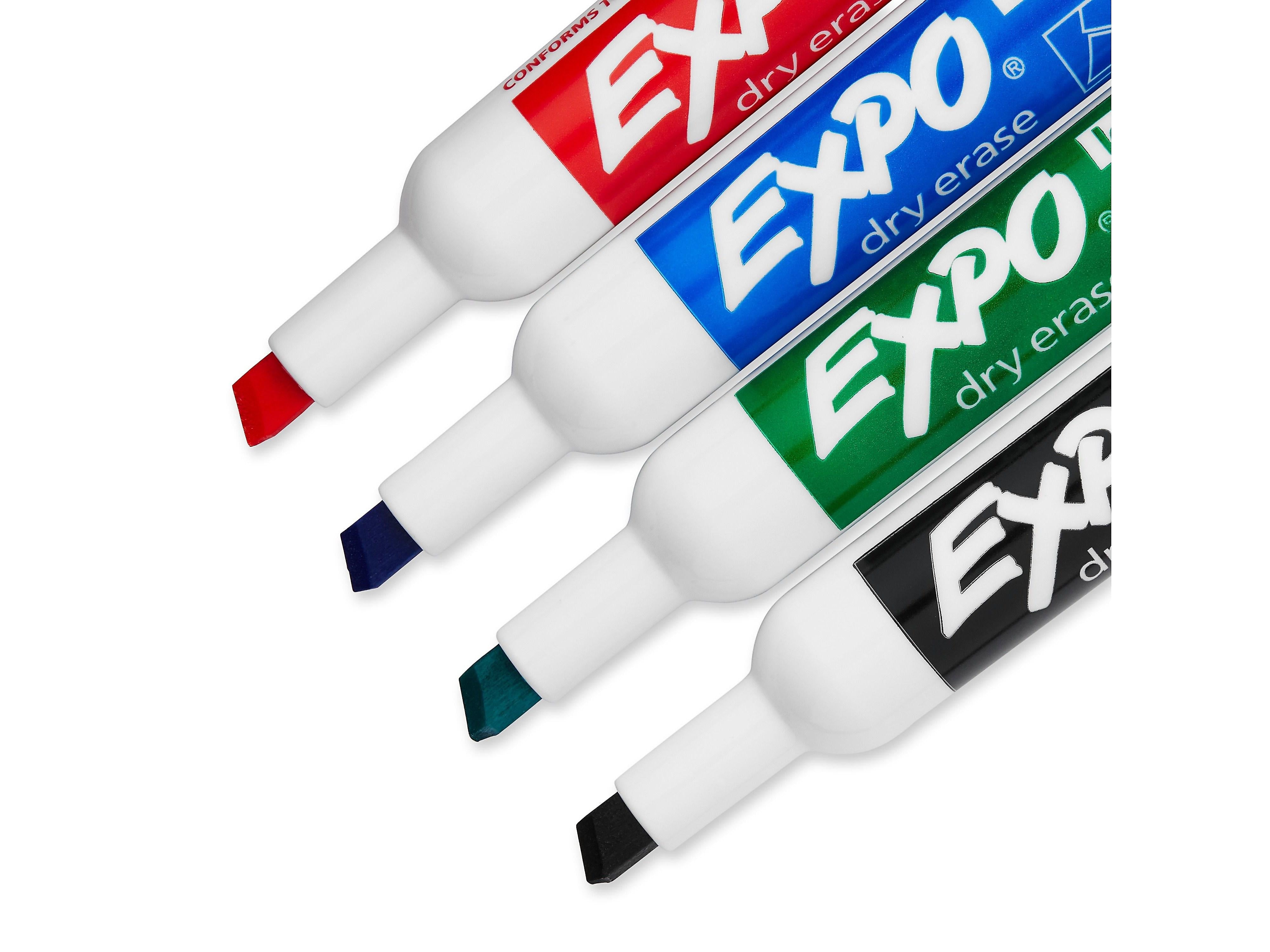 EXPO Dry-Erase Starter Kit, Low Odor, Chisel-Tip, Assorted Colors