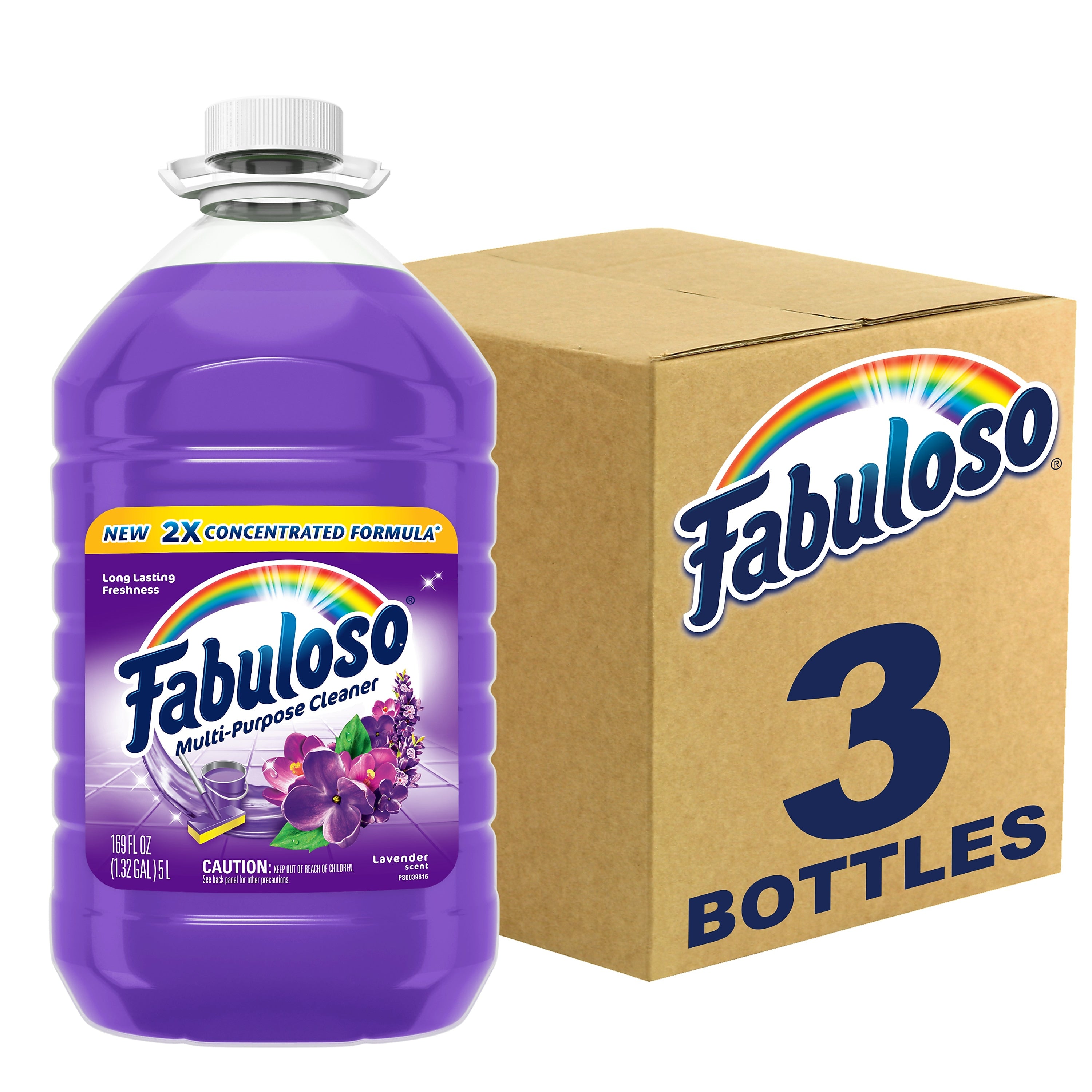 Fabuloso Multi-Purpose Cleaner, Lavender Scent, 169 fl. oz., 3/Carton