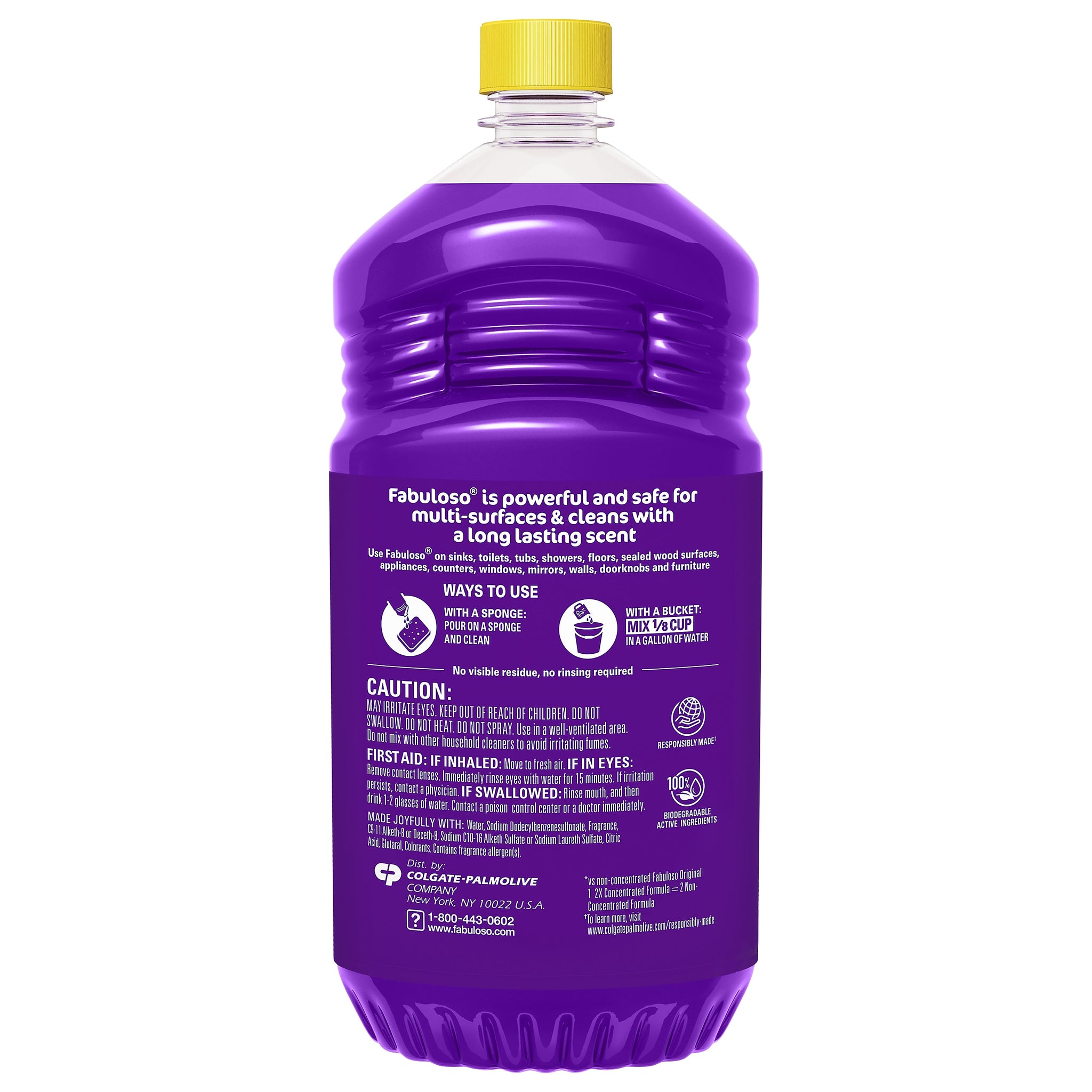Fabuloso Multi-Purpose Cleaner, Lavender Scent, 56 fl. oz., 6/Carton