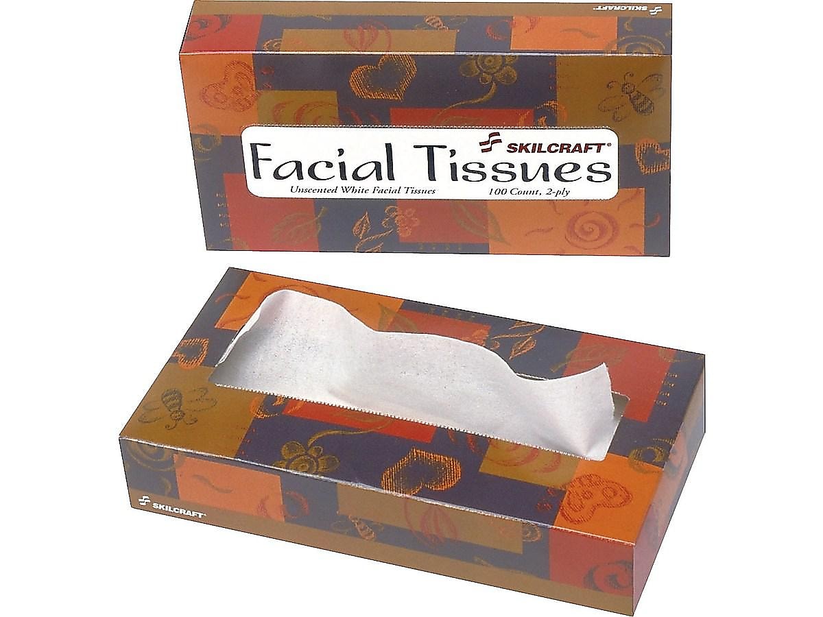 Facial Tissue, 2-Ply,12 Packs