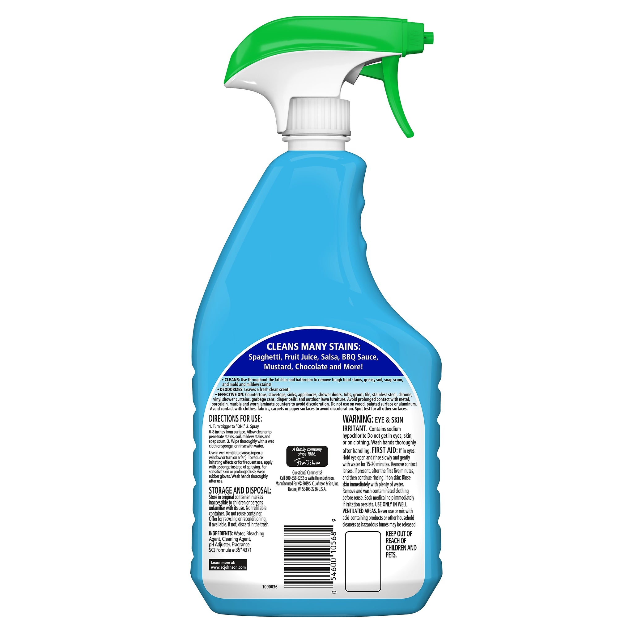 Fantastik All-Purpose Cleaner with Bleach, Fresh, 32 Oz.