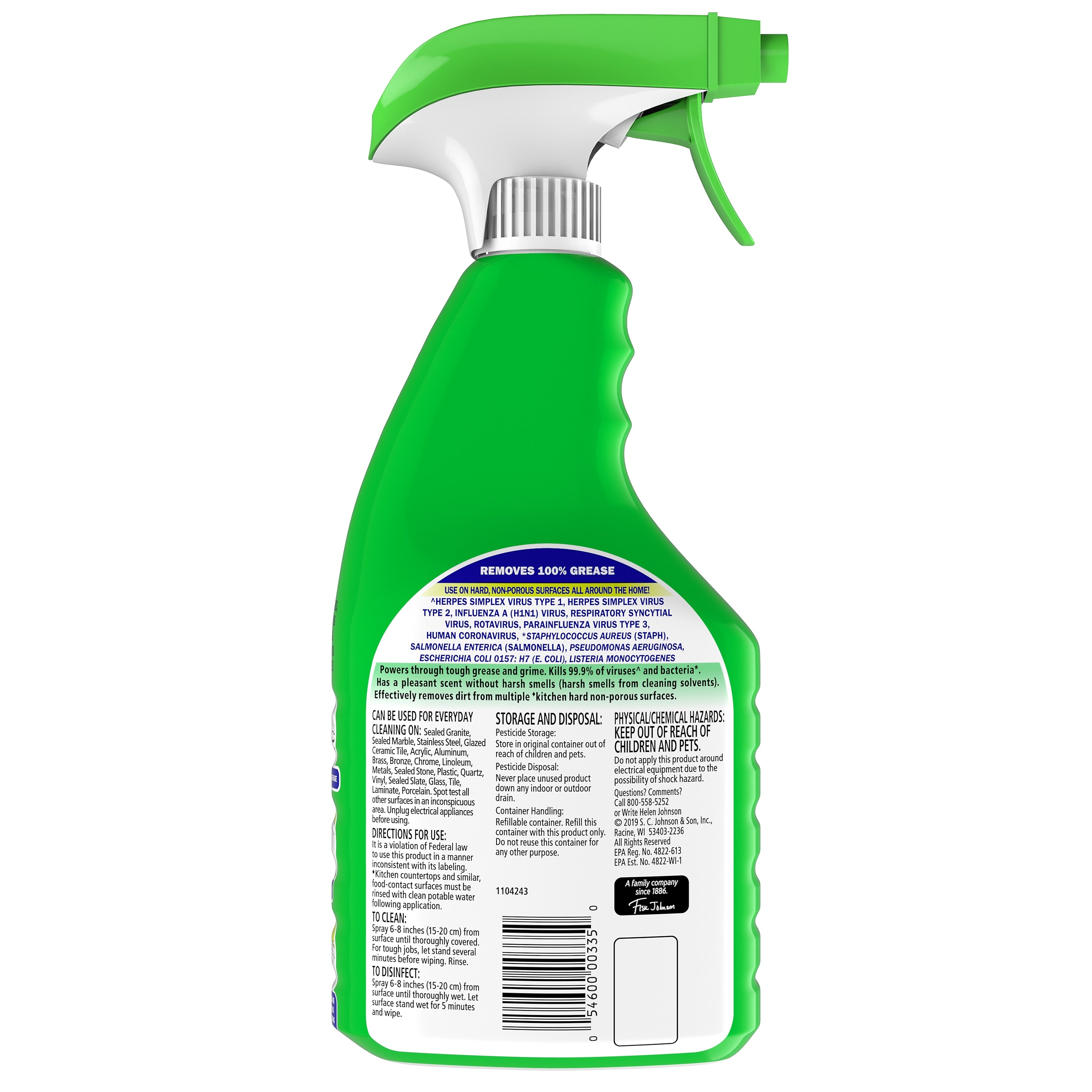 Fantastik Disinfectant All-Purpose Cleaner, Lemon, 32 Oz.
