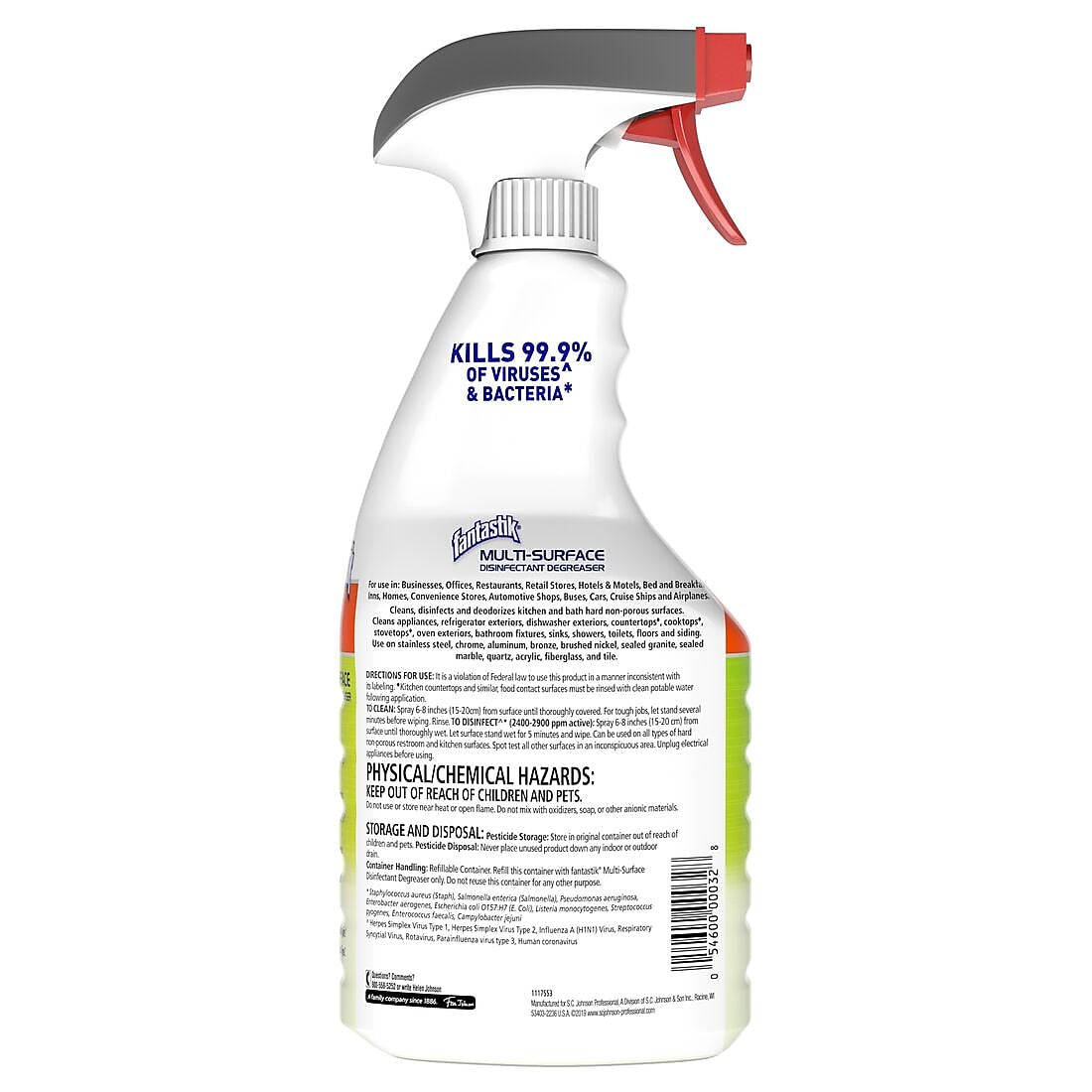 Fantastik Multi-surface Disinfectant Degreaser, 32 Oz.