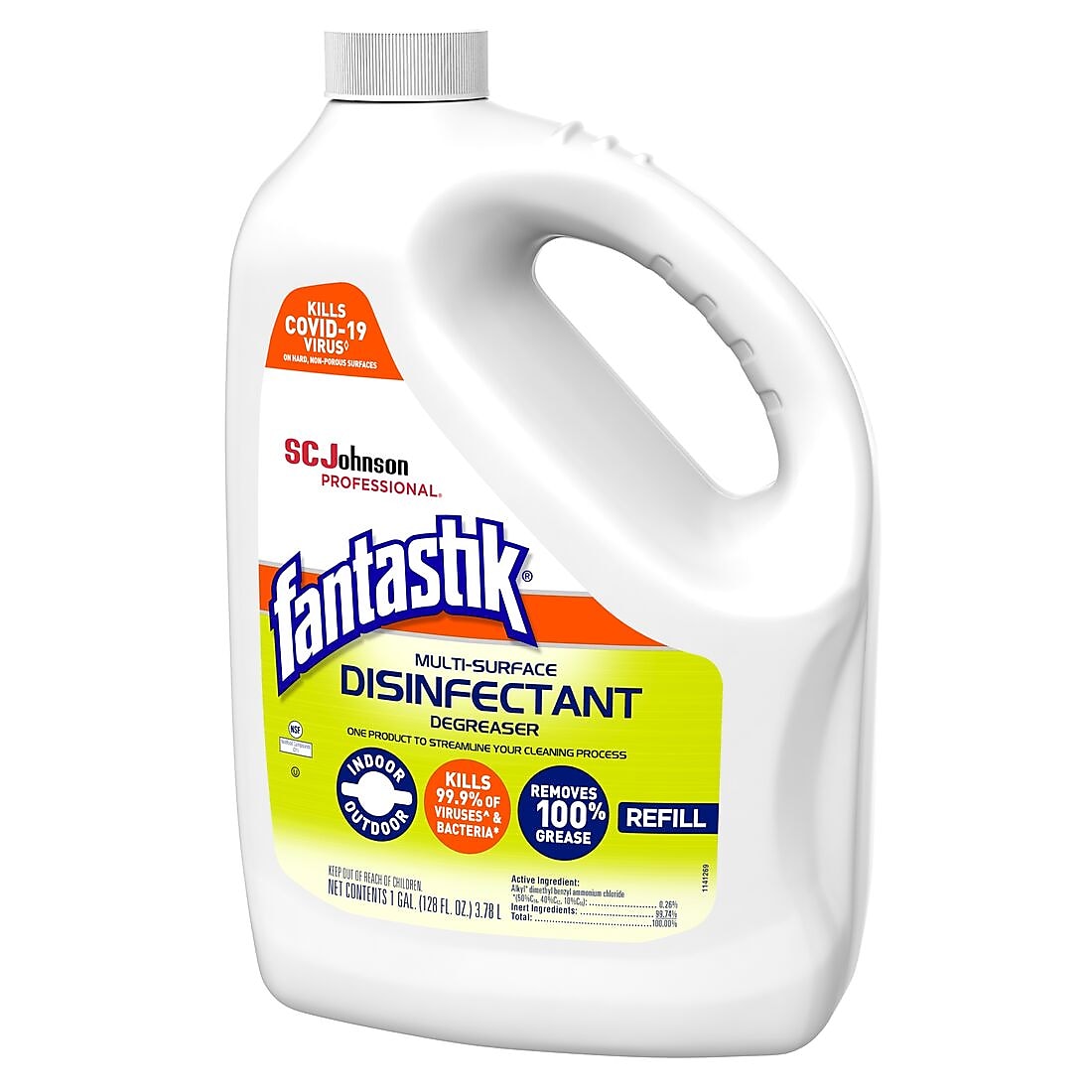 Fantastik Multi-Surface Disinfectant Degreaser, Fresh Scent, 1 gal., 4/Carton