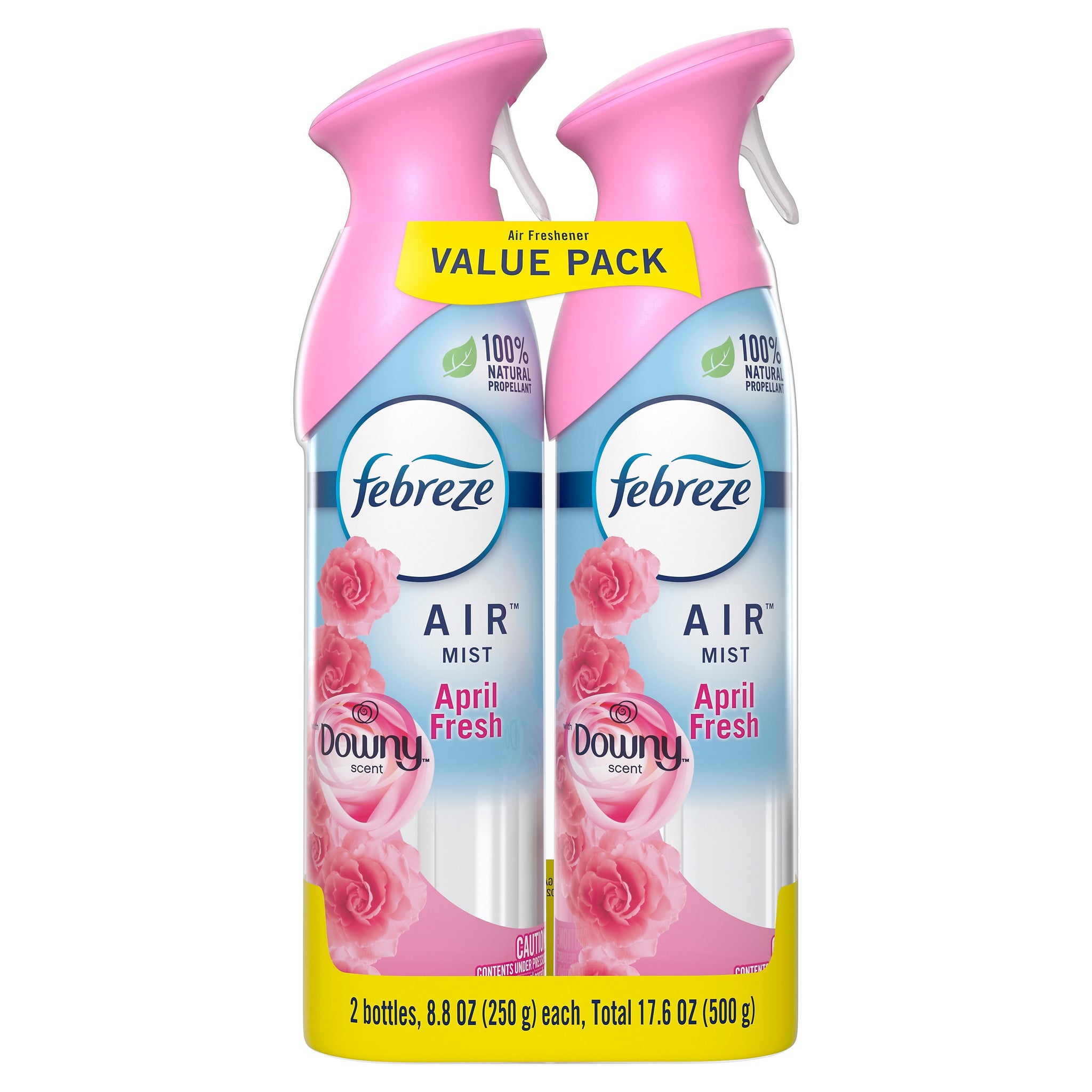 Febreze Odor-Fighting Air Freshener, Downy April Fresh Scent, 8.8 oz., 2/Pack