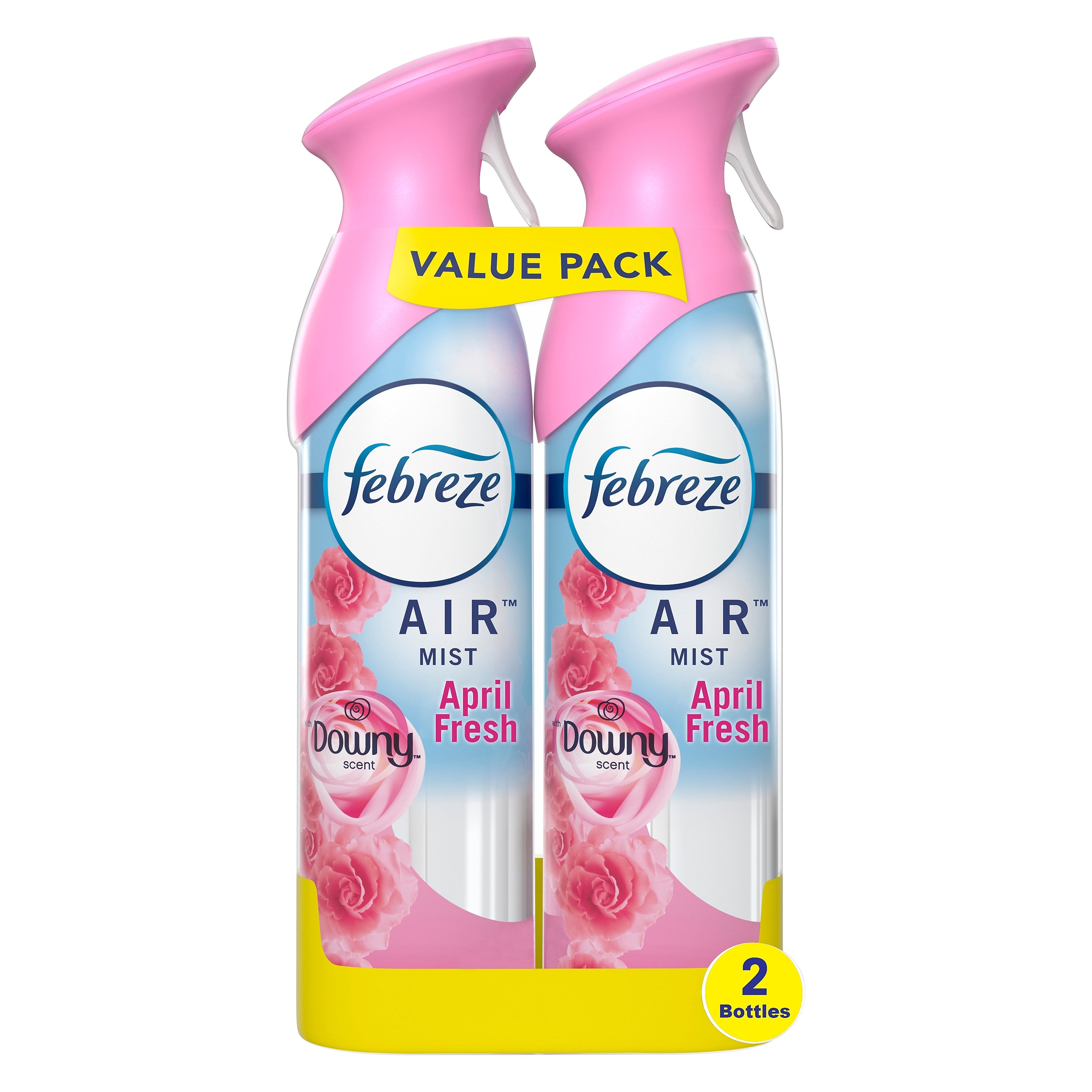 Febreze Odor-Fighting Air Freshener, Downy April Fresh Scent, 8.8 oz., 2/Pack