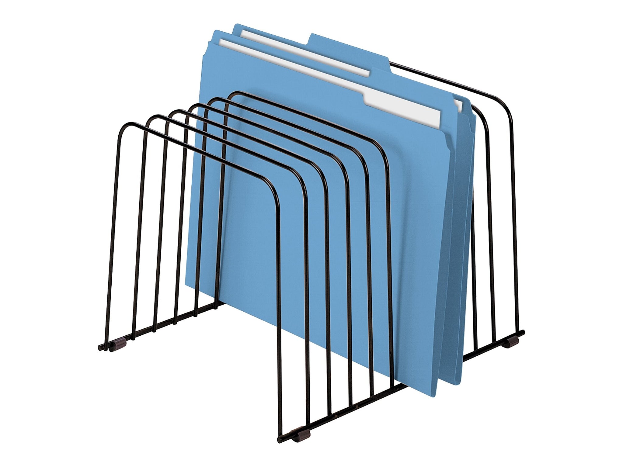 Fellowes 11 Compartment Steel File Organizer, Black