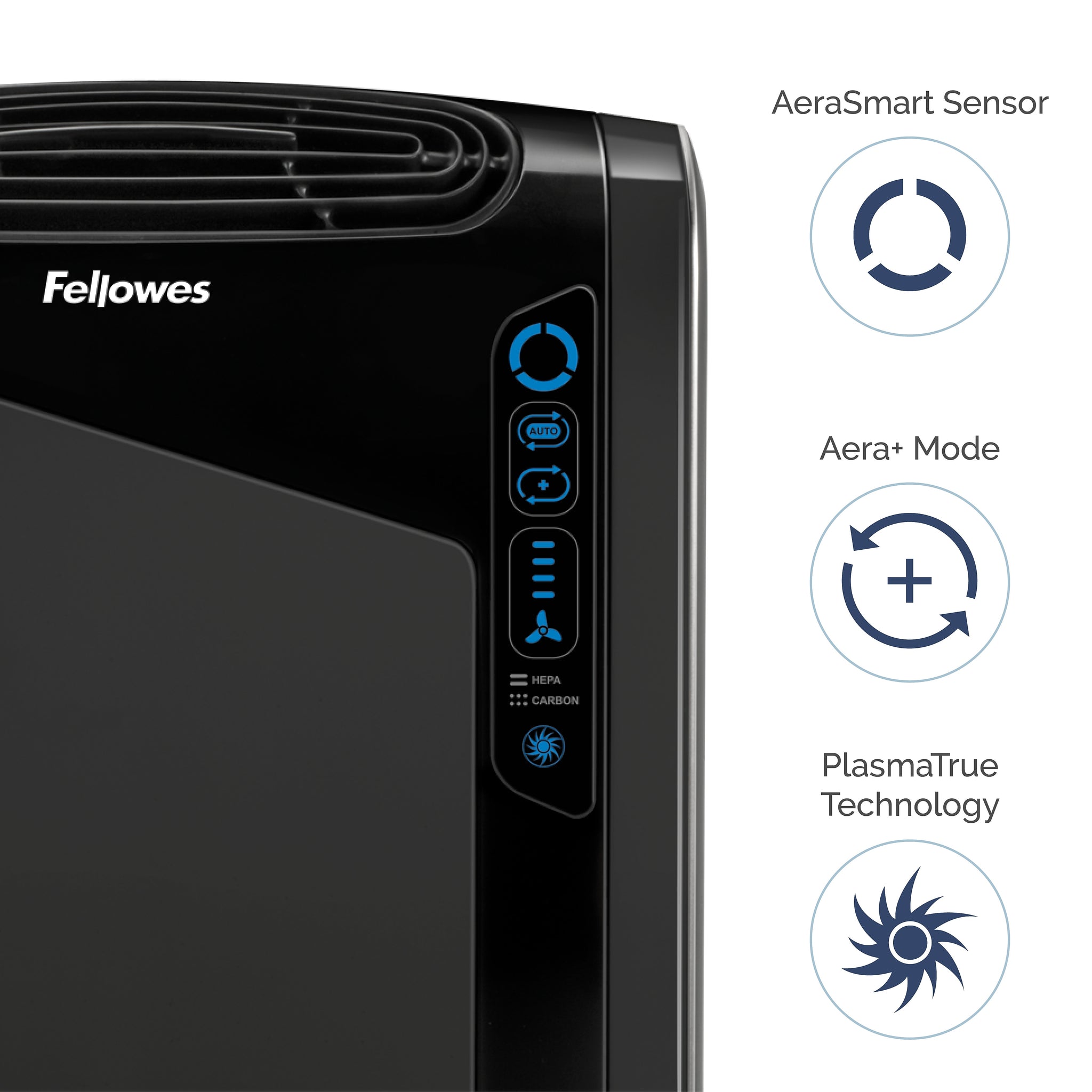 Fellowes AeraMax,True HEPA Console Air Purifier, Black
