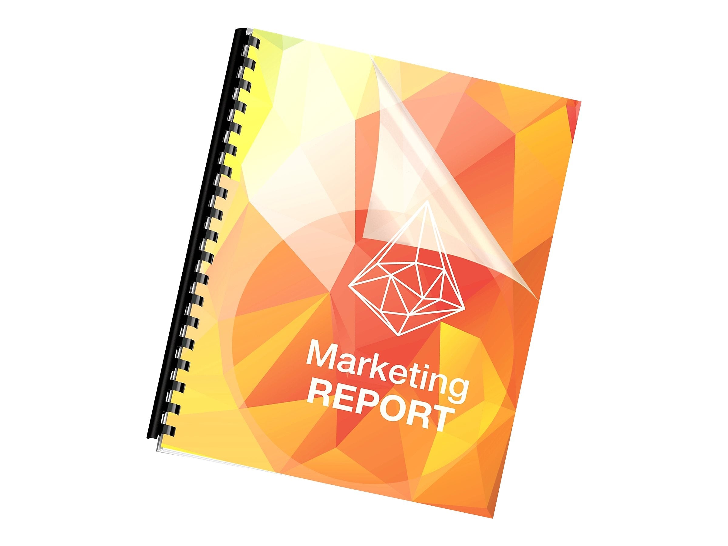 Fellowes Crystals Presentation Covers, Letter Size, Clear, 100/Pack