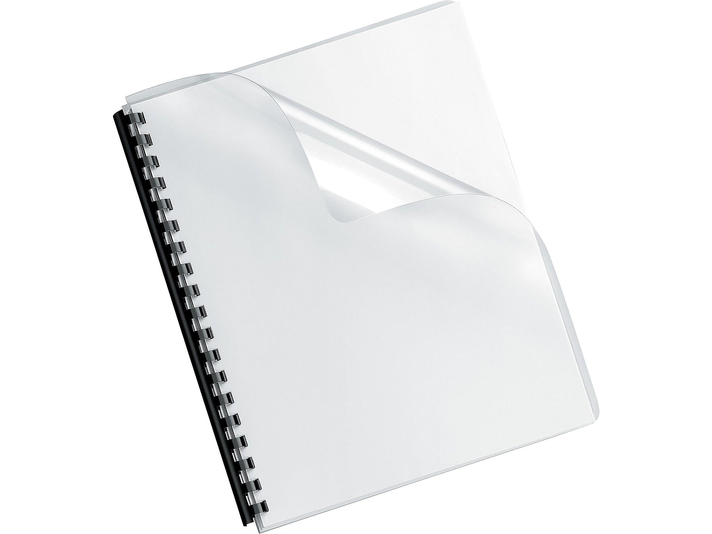 Fellowes Crystals Presentation Covers, Oversize, Clear, 100/Pack