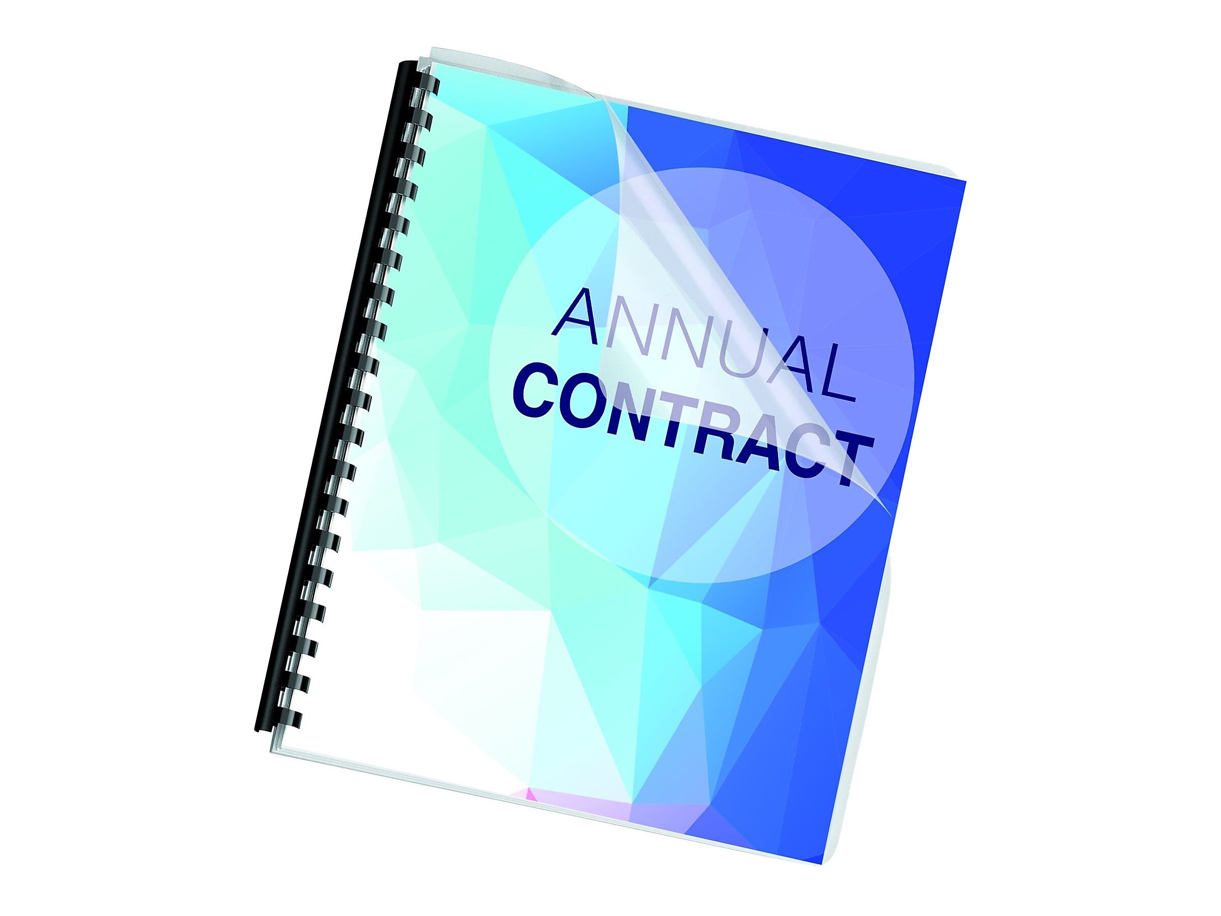 Fellowes Crystals Presentation Covers, Oversize, Clear, 100/Pack