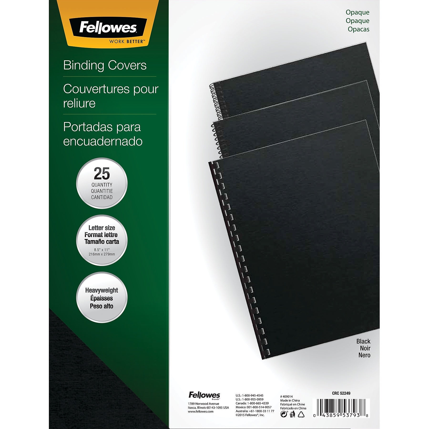 Fellowes Futura Presentation Covers, 8.5