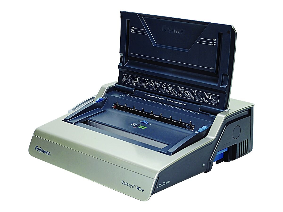 Fellowes Galaxy-E Wire Binding Machine, 130 Sheet Capacity, Gray