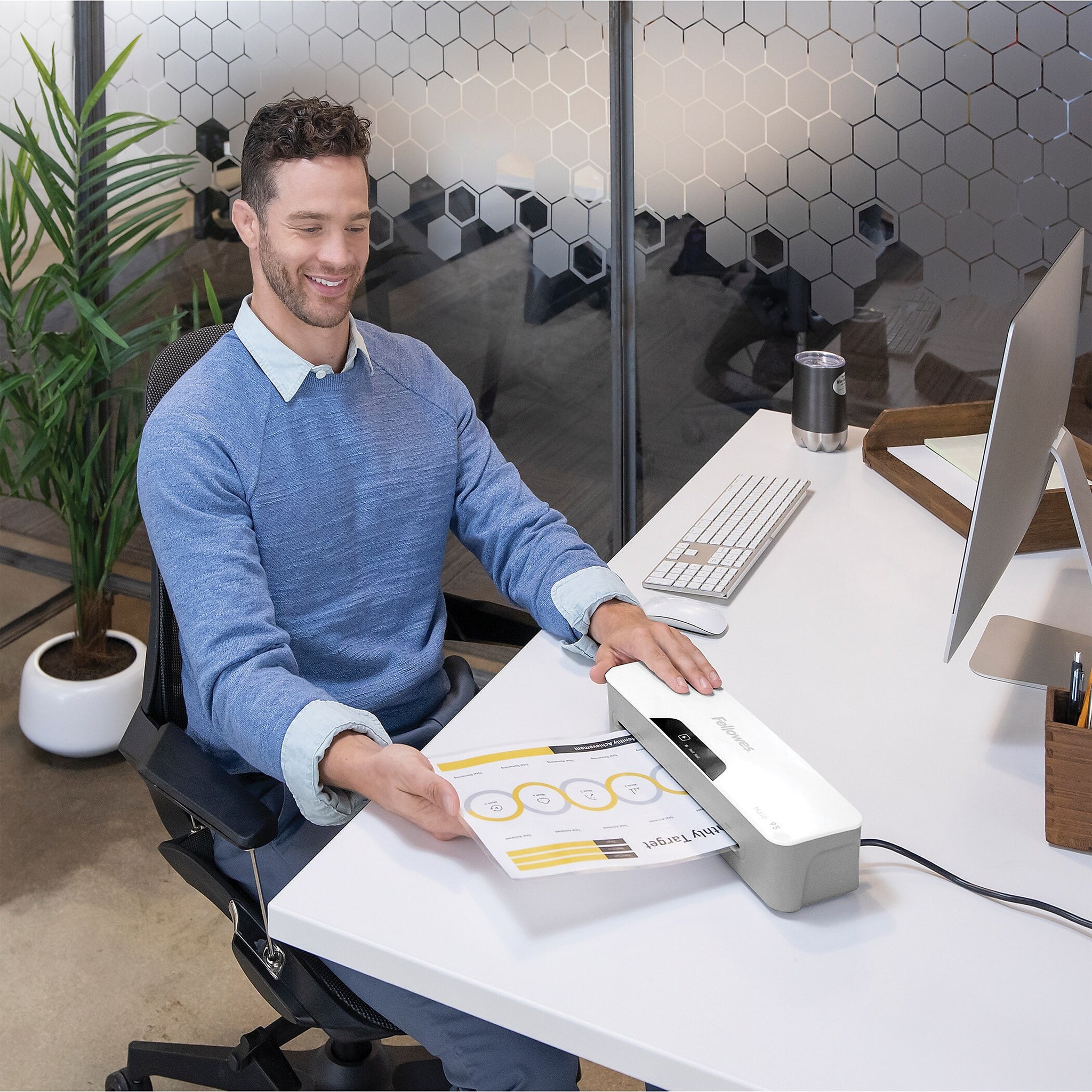 Fellowes Halo 95 Thermal & Cold Laminator, 9.5