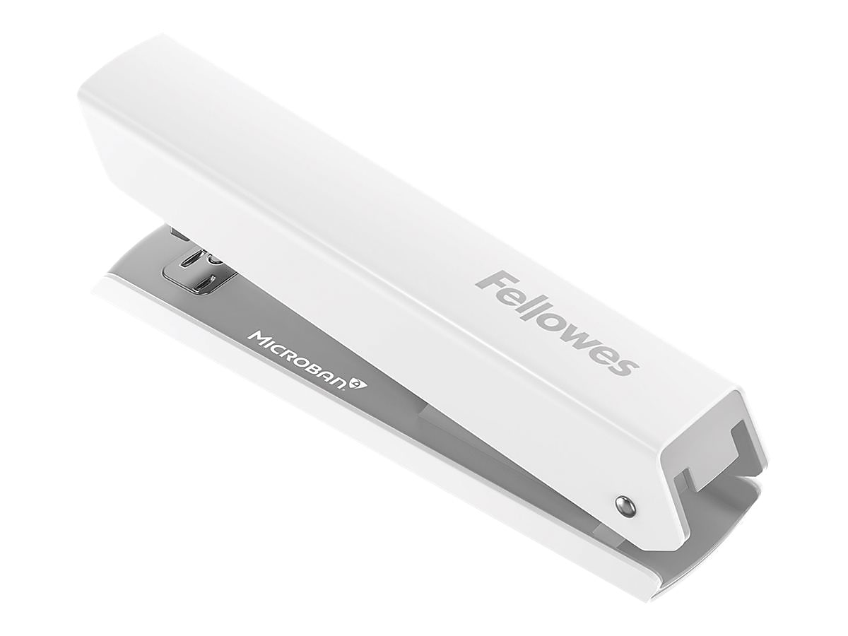 Fellowes LX820 Classic Desktop Stapler, 20-Sheet Capacity, White