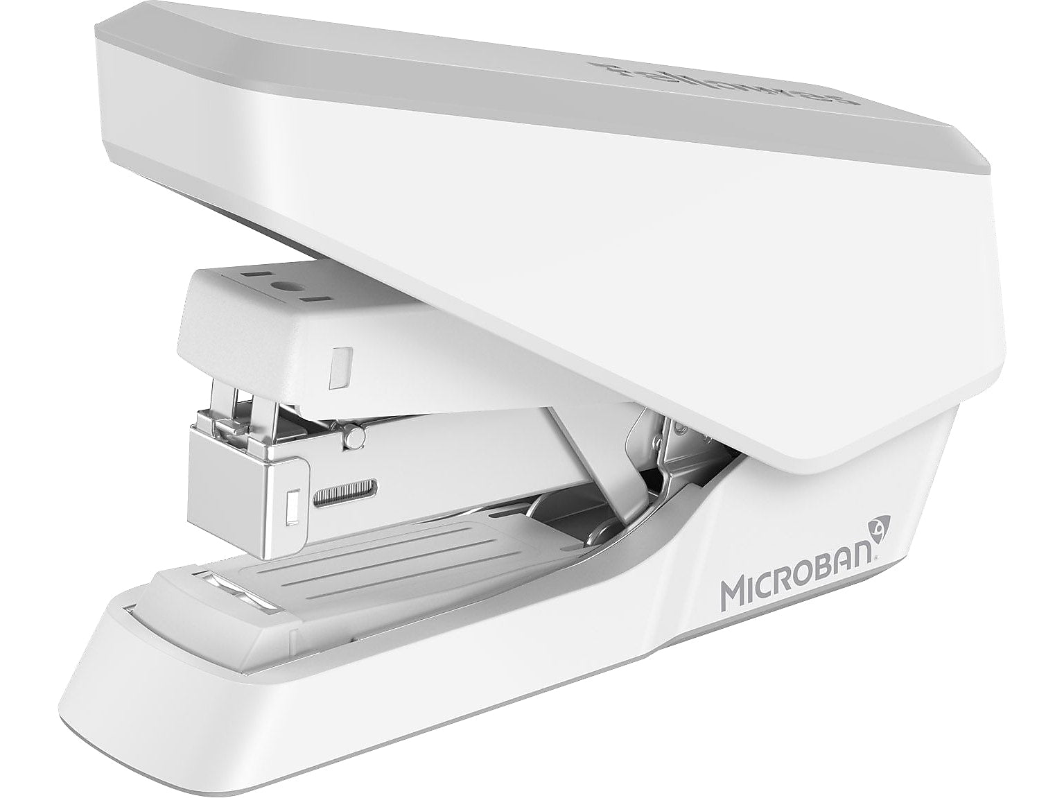 Fellowes LX860 EasyPress Desktop Stapler, 40-Sheet Capacity, White
