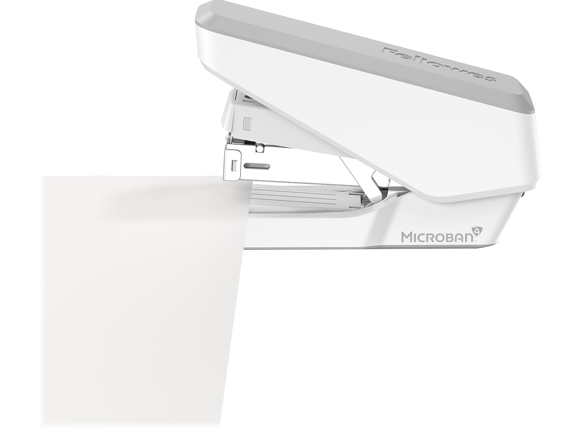 Fellowes LX860 EasyPress Desktop Stapler, 40-Sheet Capacity, White
