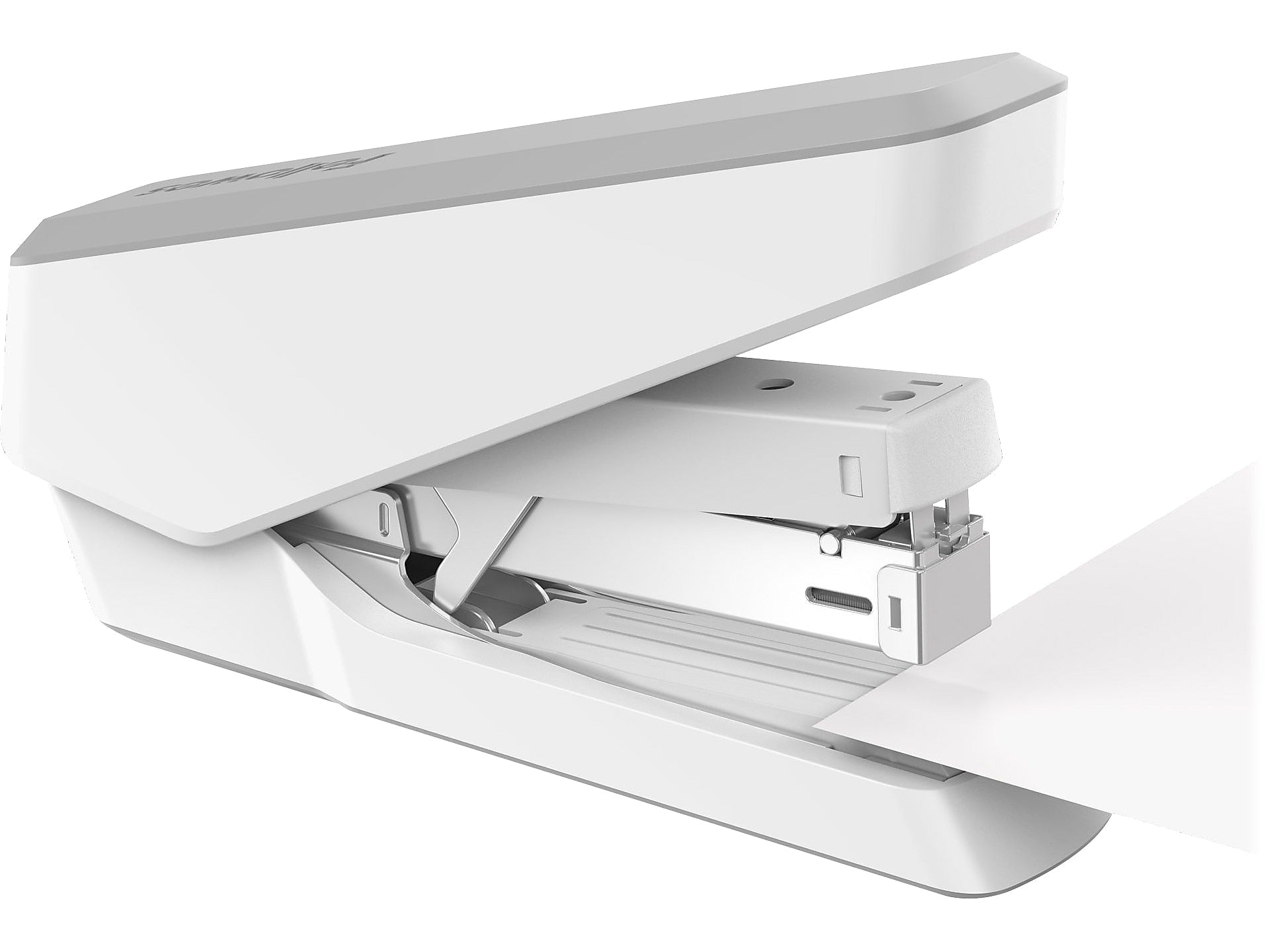 Fellowes LX870 EasyPress Desktop Stapler, 40-Sheet Capacity, White
