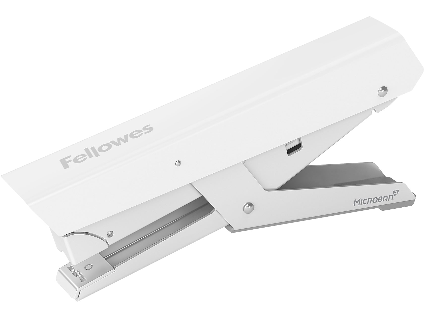 Fellowes LX890 Hand-Held Stapler, 40-Sheet Capacity, White