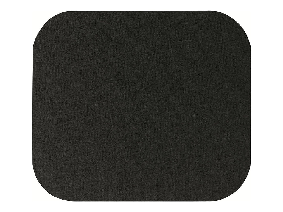 Fellowes Mouse Pad, Non-Skid Rubber Backing, Black