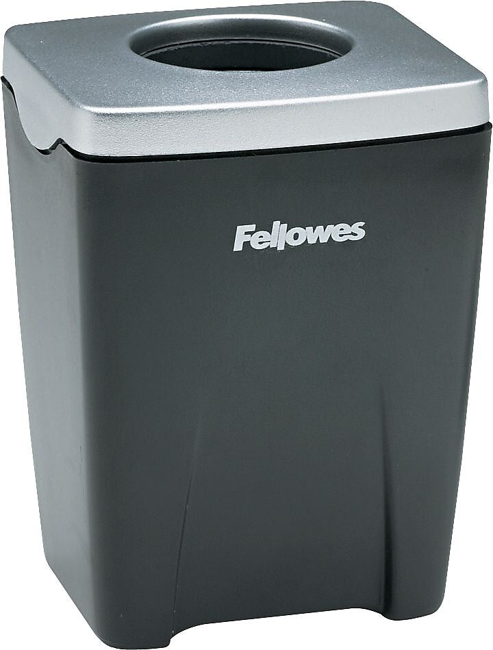 Fellowes® Office Suites™ Paper Clip Cup, Black/Silver, 3-1/4