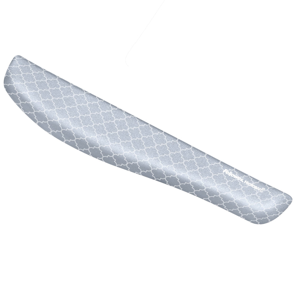 Fellowes PlushTouch Gel Wrist Rest, Gray Lattice