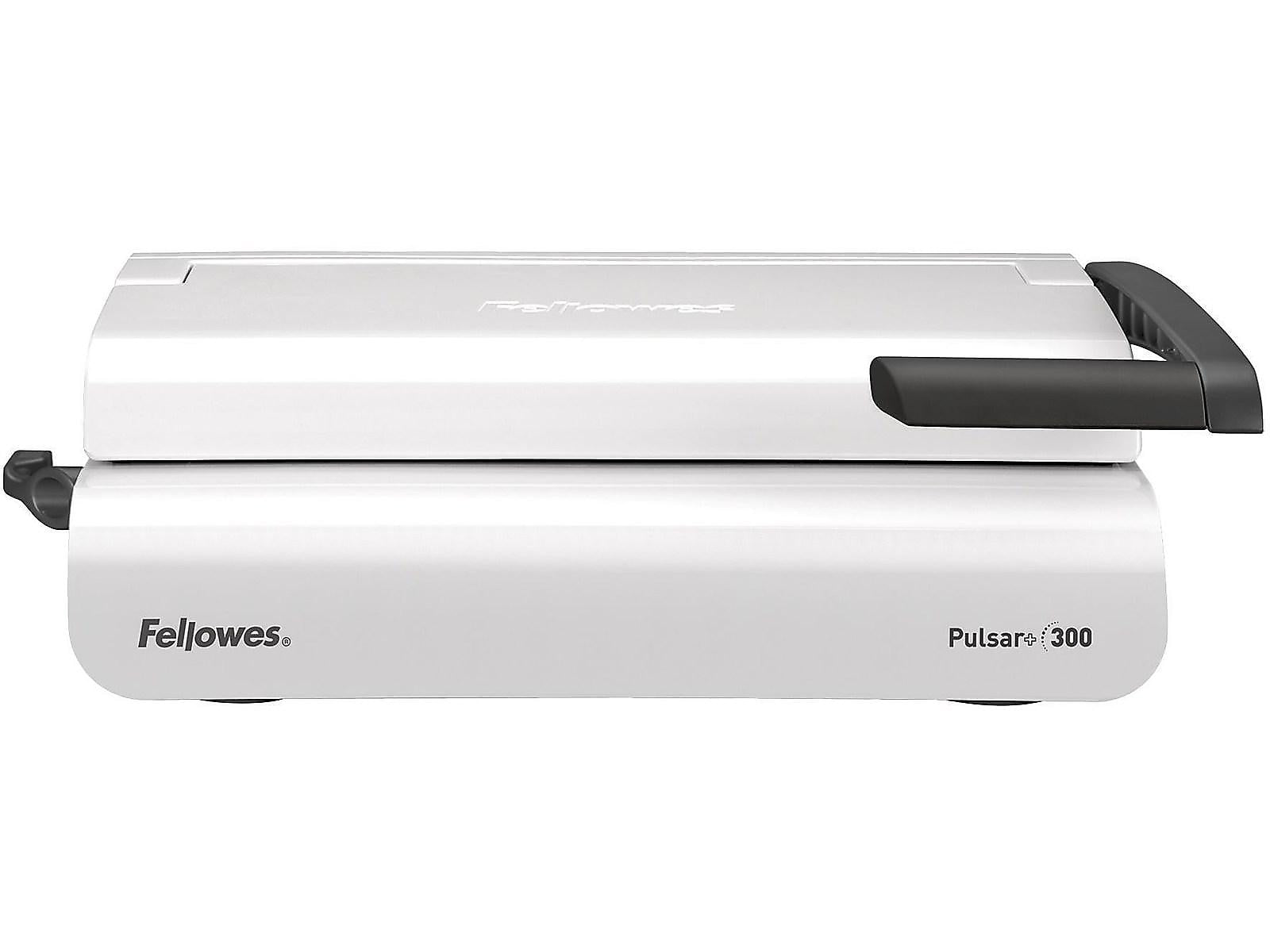Fellowes Pulsar+ Comb Binding Machine, 300 Sheet Capacity, White/Black