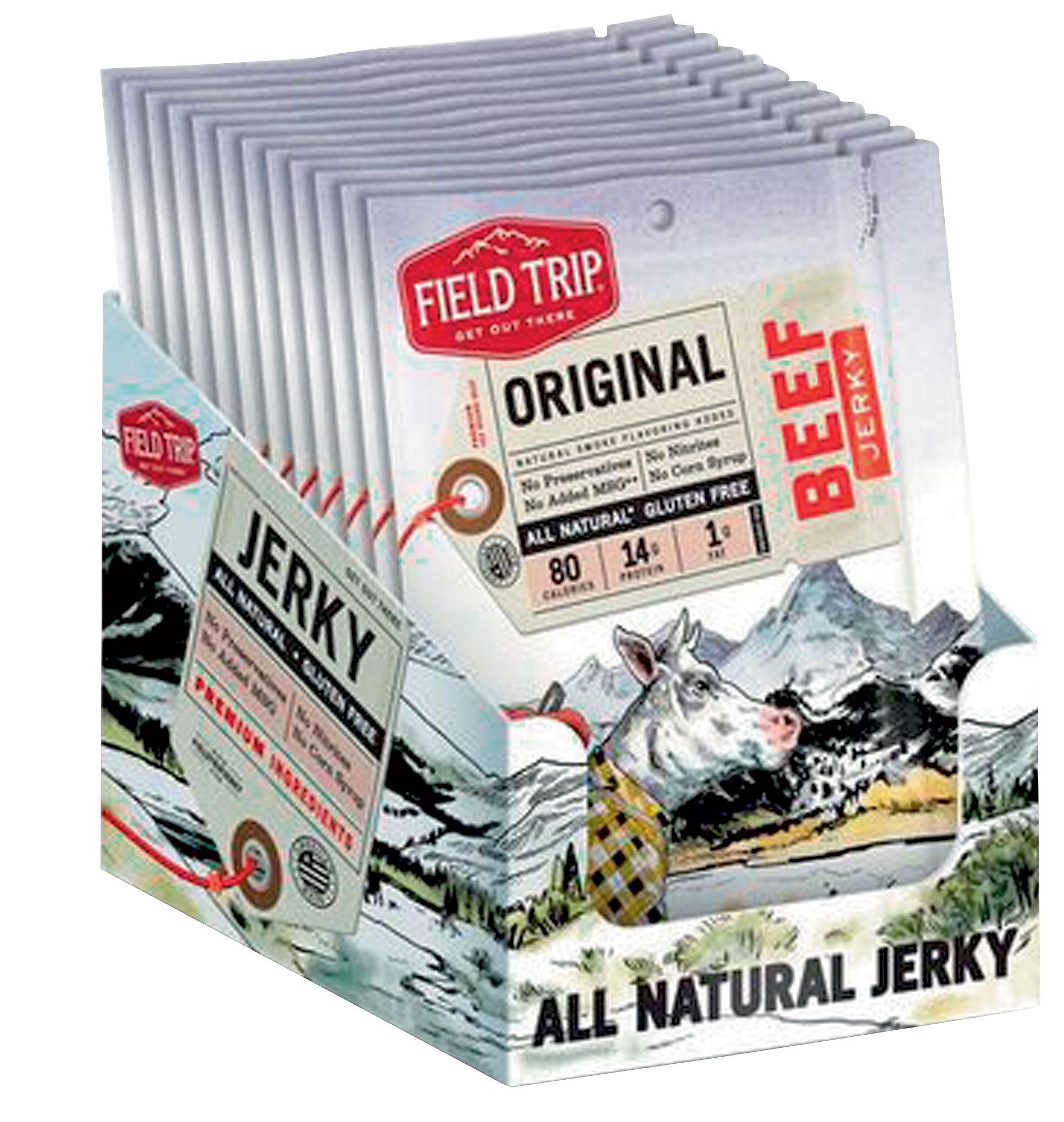 Field Trip Original Beef Jerky, 1 oz., 12/Carton