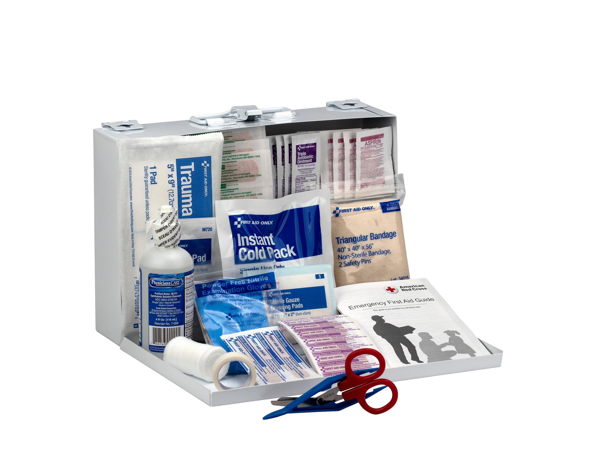 First Aid Only 106-Piece First Aid Kits, 106 Pieces, White, Kit