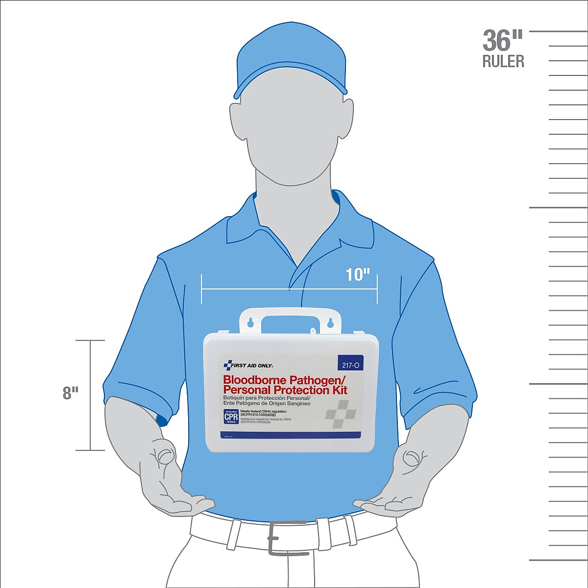 First Aid Only 25-Piece Bloodborne Pathogen Spill Kit