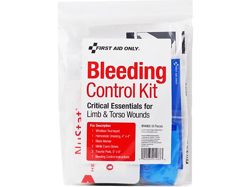 First Aid Only 8-Piece Bleeding Control Kit
