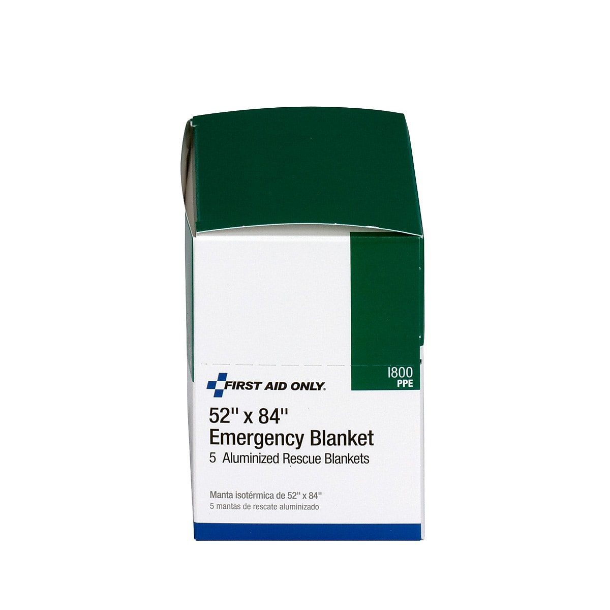 First Aid Only Aluminized Emergency Blanket, 5/Box