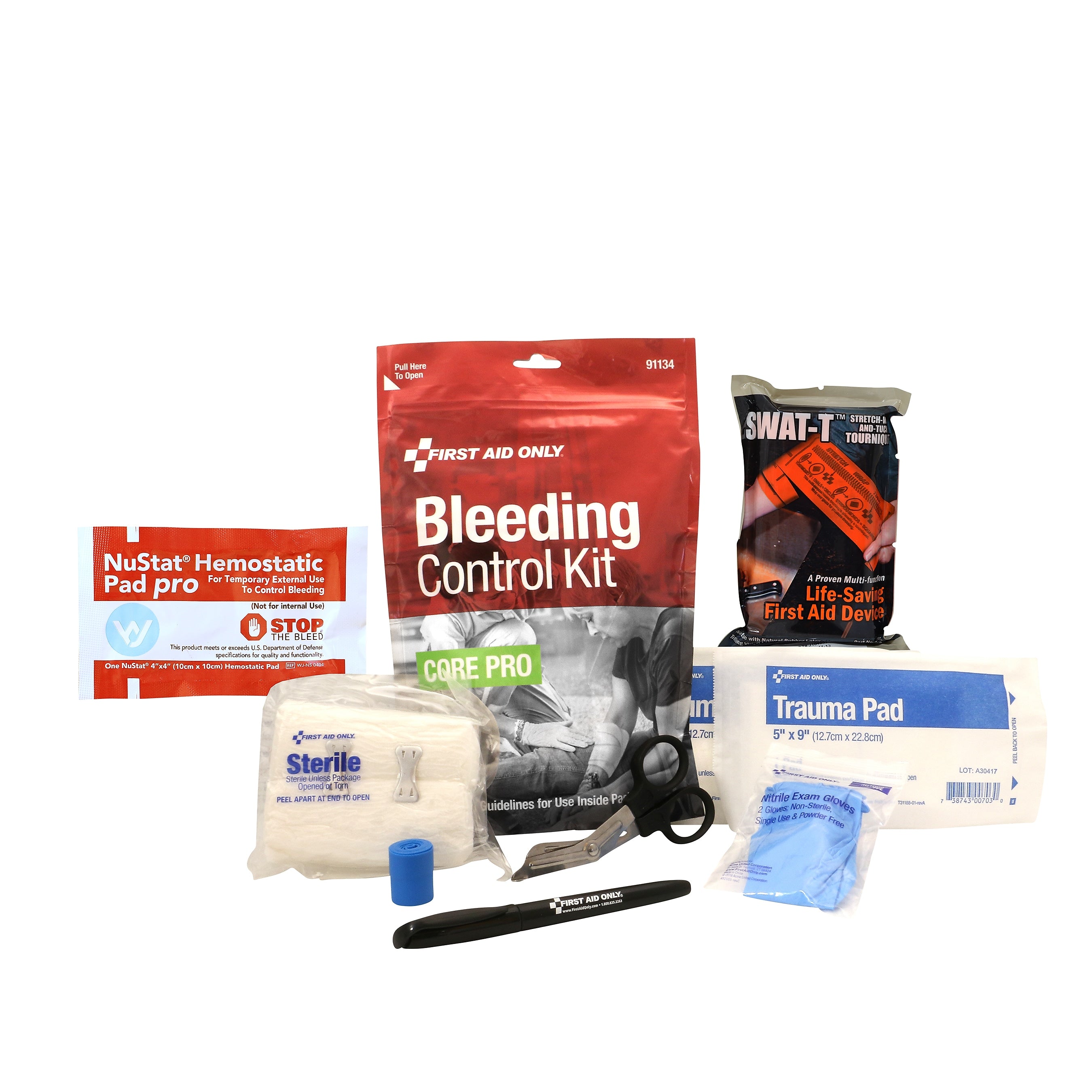 First Aid Only Core Pro 11-Piece Bleeding Control Kit