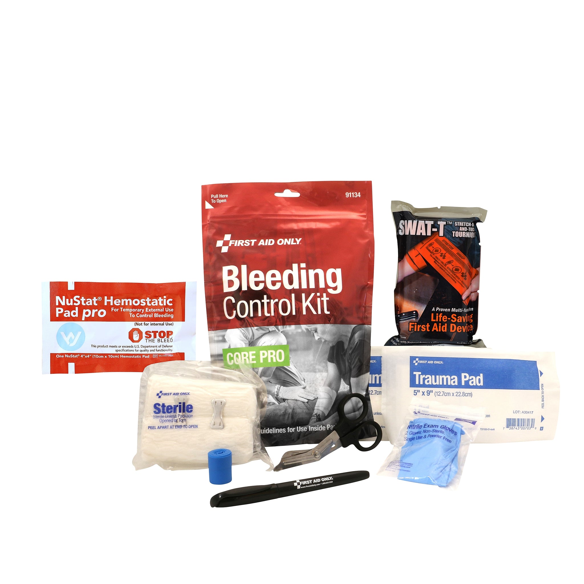 First Aid Only Core Pro 11-Piece Bleeding Control Kit