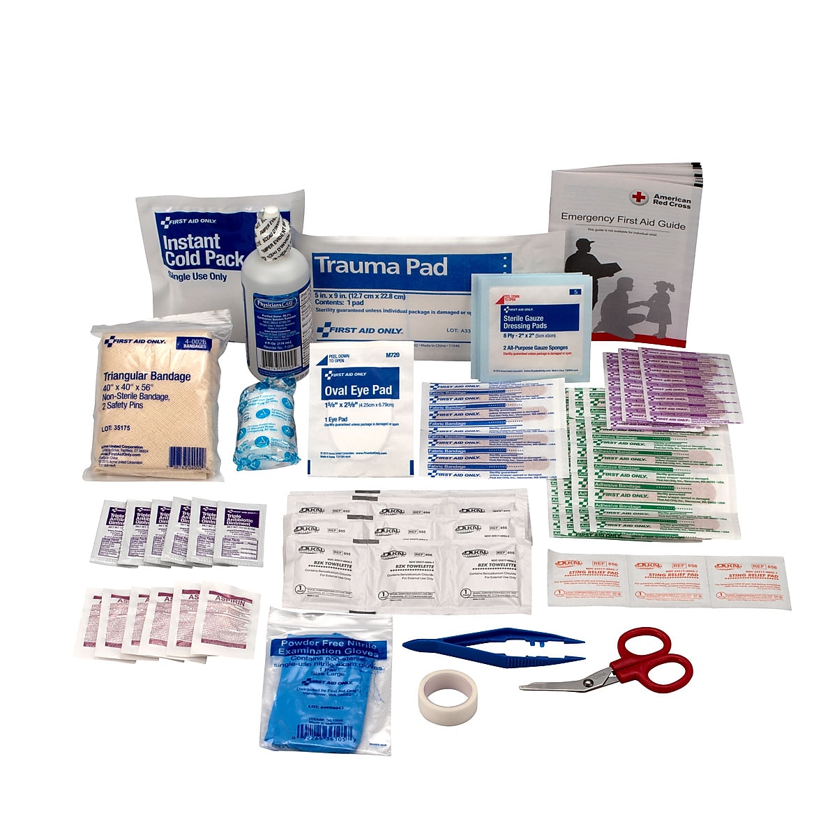 First Aid Only First Aid Kit Refill, 25 People, 106 Pieces, Kit