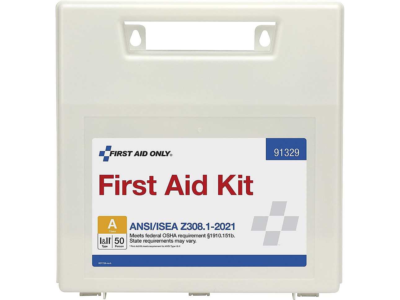 First Aid Only First Aid Kits, 184 Pieces, White, Each
