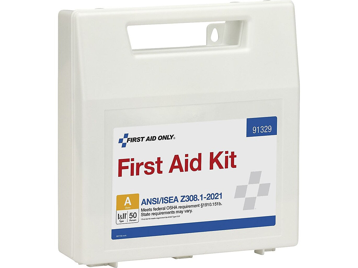 First Aid Only First Aid Kits, 184 Pieces, White, Each