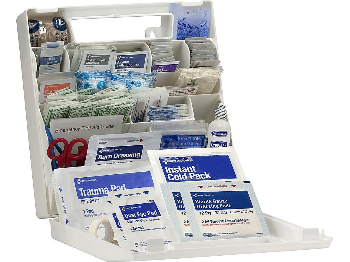 First Aid Only First Aid Kits, 184 Pieces, White, Each