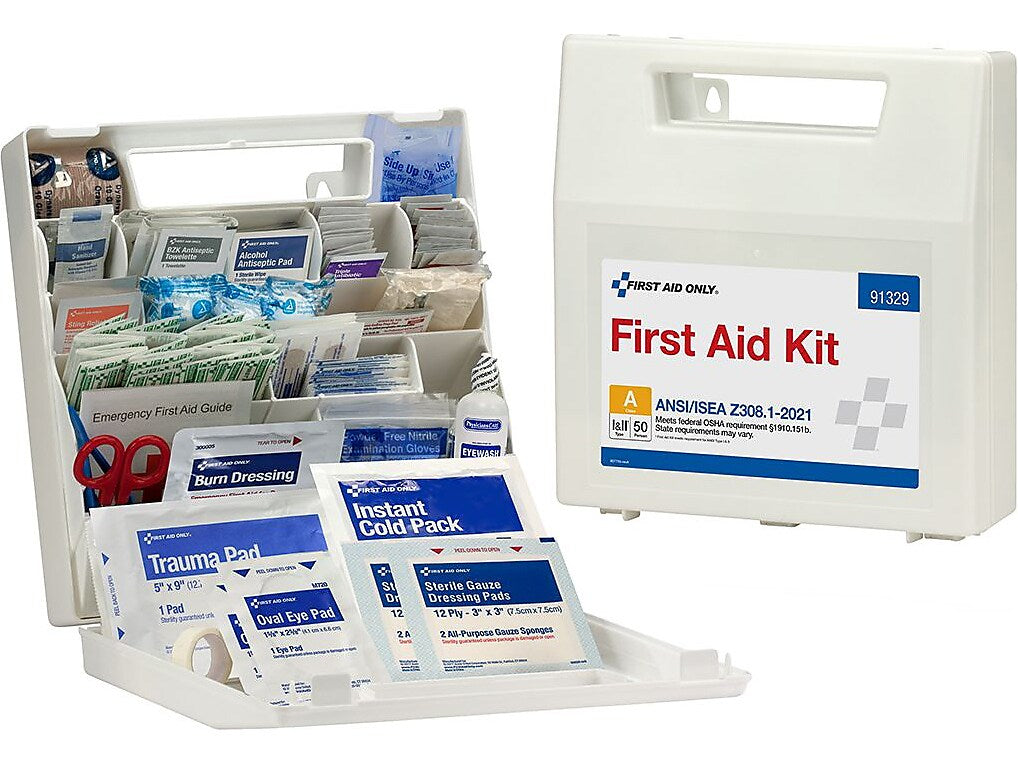 First Aid Only First Aid Kits, 184 Pieces, White, Each