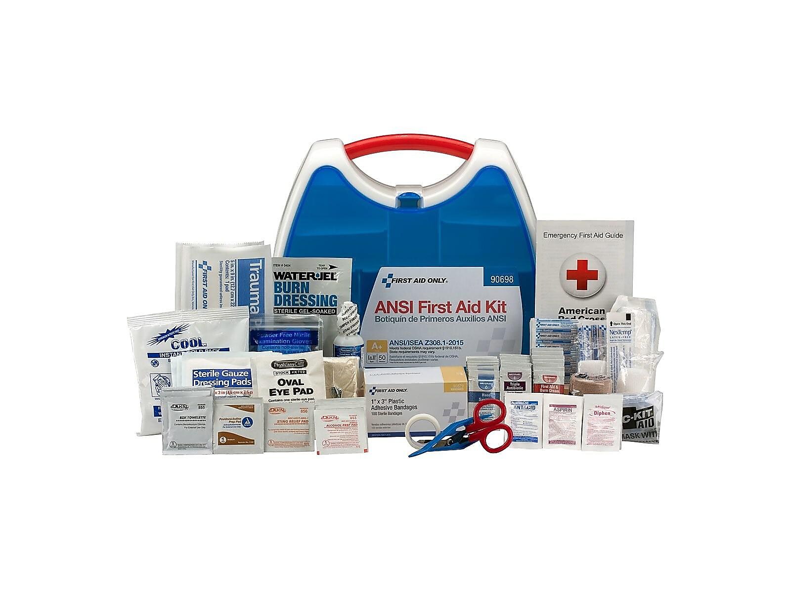 First Aid Only First Aid Kits, 238 Pieces, Blue/White
