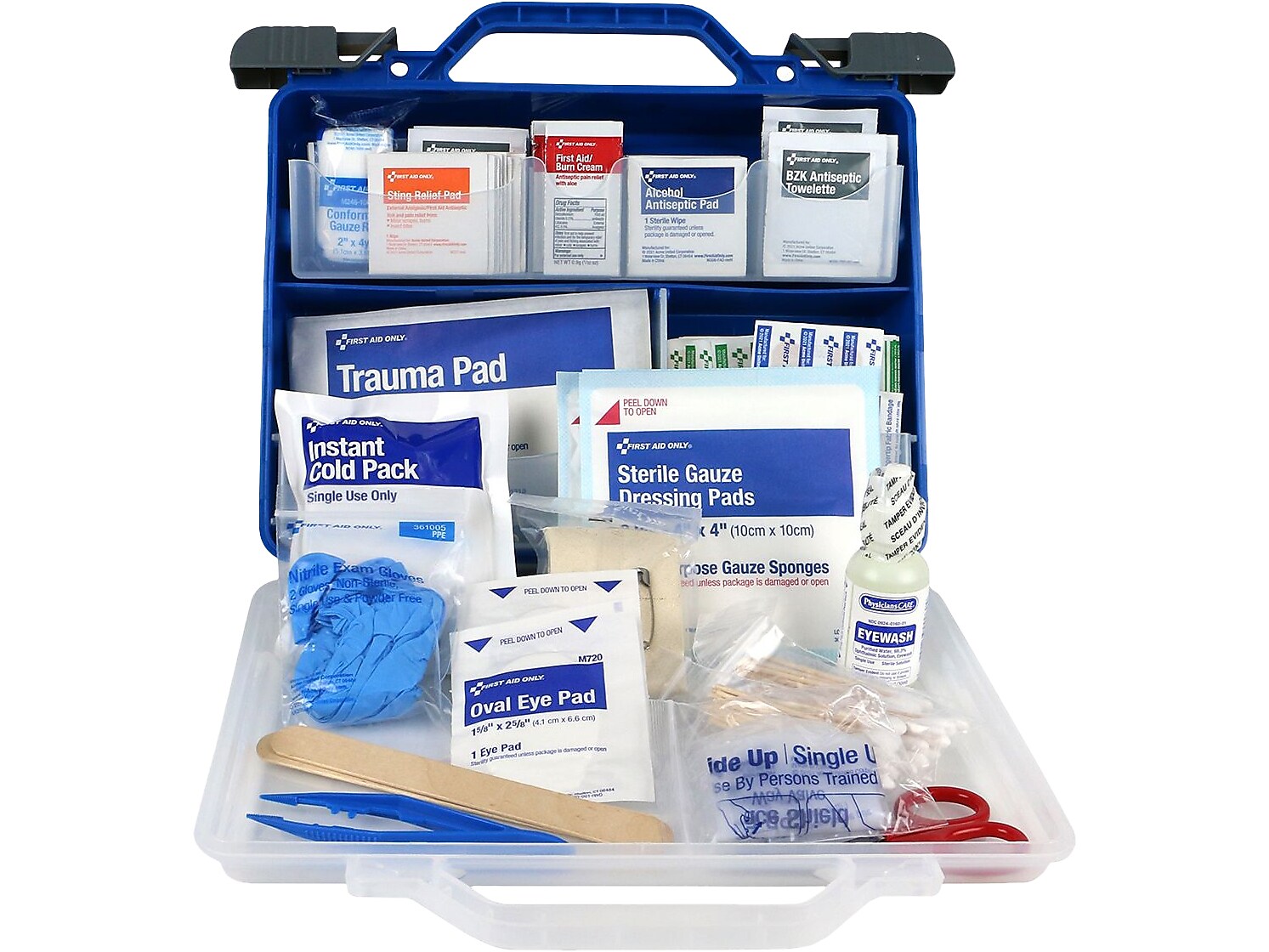 First Aid Only First Aid Kits, 322 Pieces, Clear/Blue