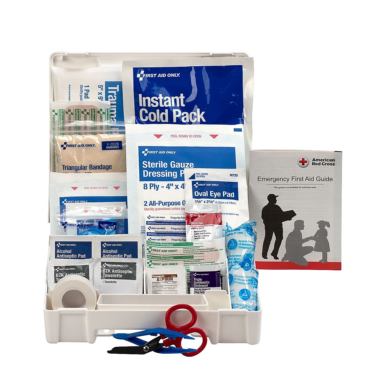 First Aid Only First Aid Kits, 63 Pieces, White