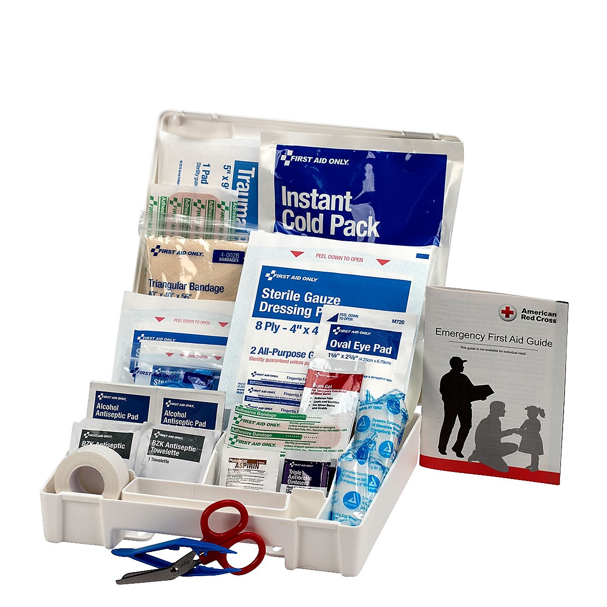 First Aid Only First Aid Kits, 63 Pieces, White