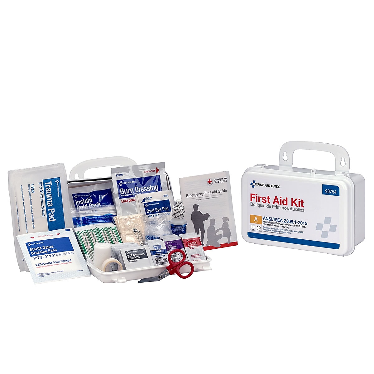 First Aid Only First Aid Kits, 71 Pieces, White, Case