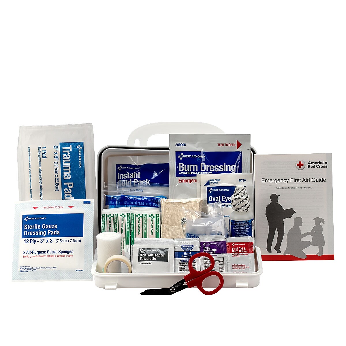 First Aid Only First Aid Kits, 71 Pieces, White, Case